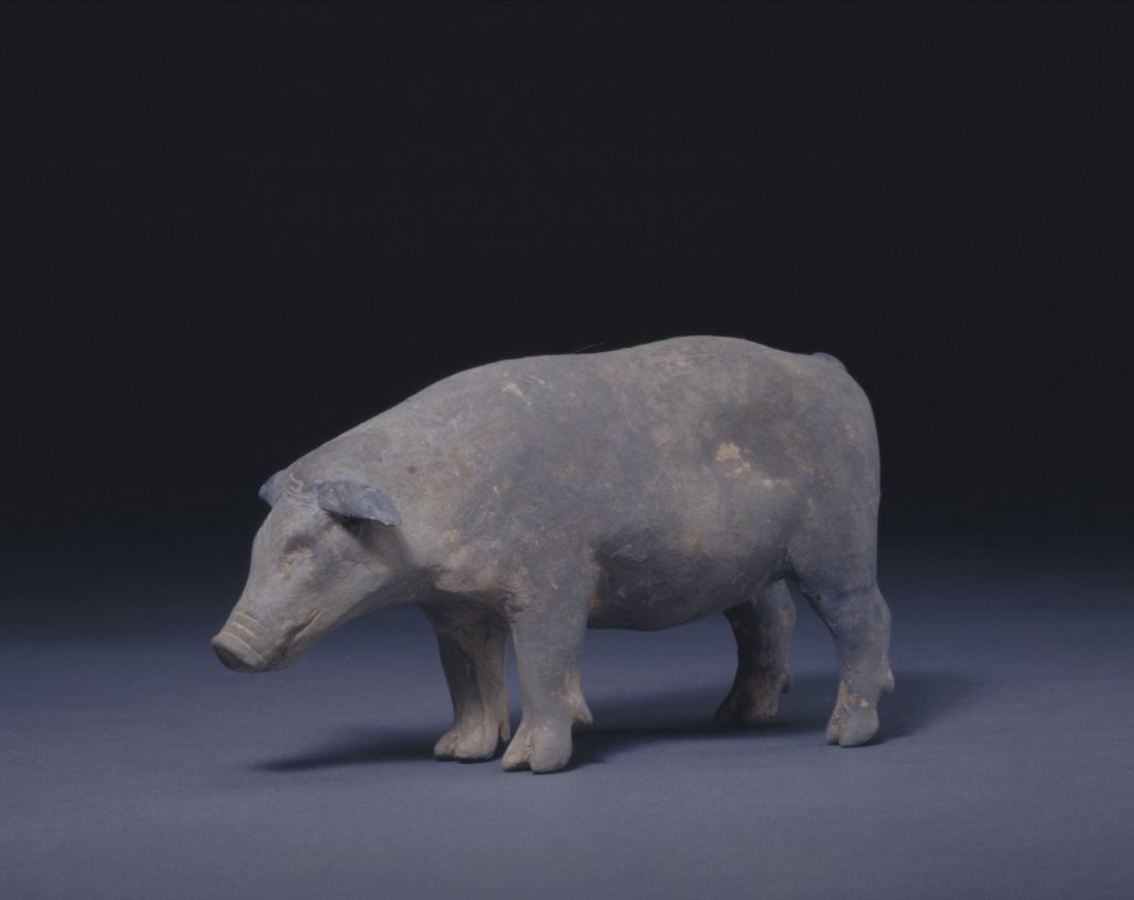 图片[1]-Pottery pig-China Archive